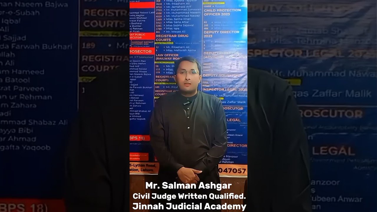 Mr Salman Asghar Civil Judge