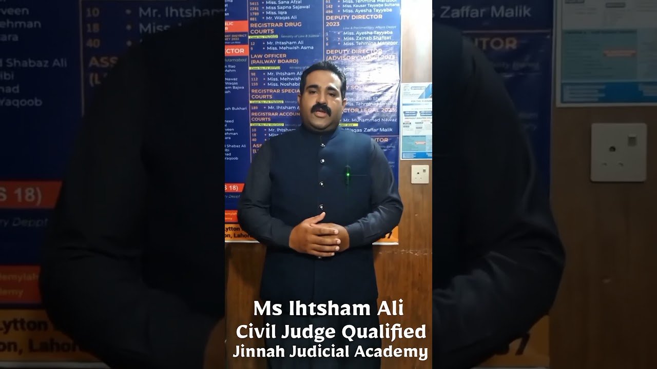 Mr Ihtsham Ali Civil Judge