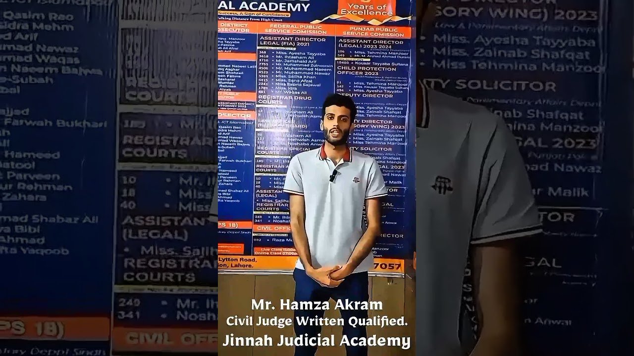 Mr Hamza Akram Civil Judge