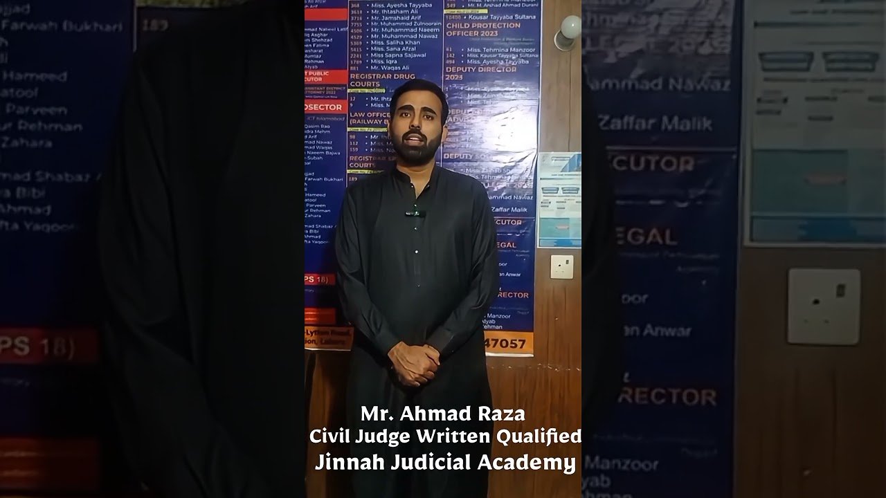 Mr Ahmad Raza Civil Judge