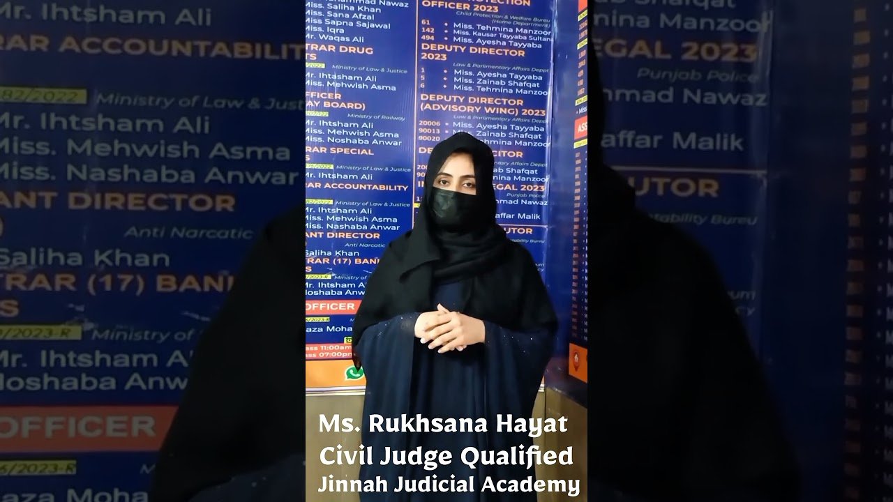Ms Rukhsana Hayat Civil Judge